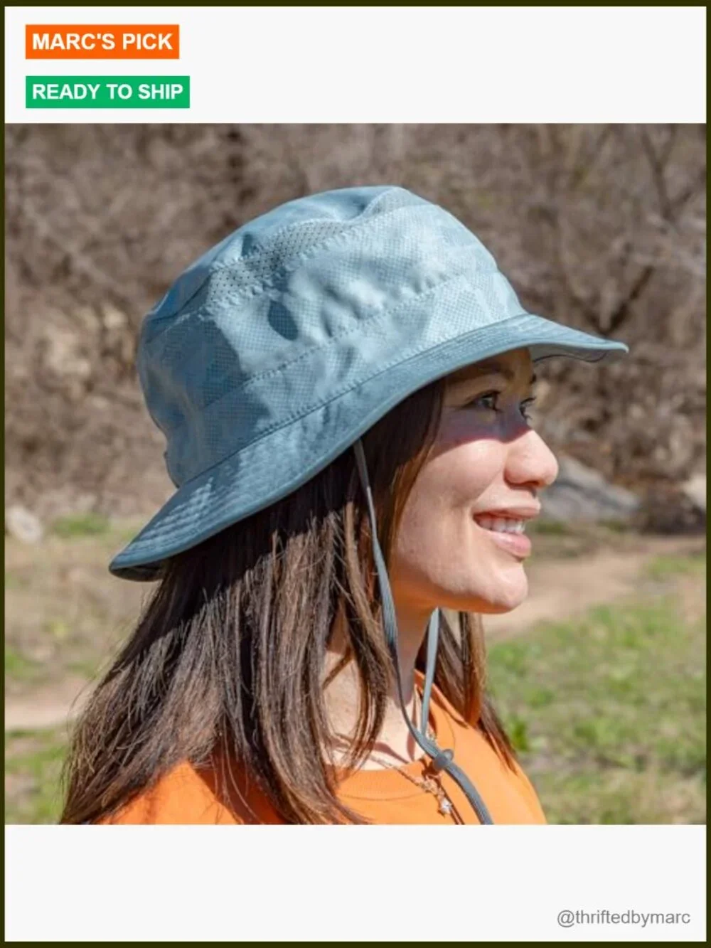 UPF 50+ Recycled Nylon Bucket Hat - Sun Protection, Packable, Adjustable